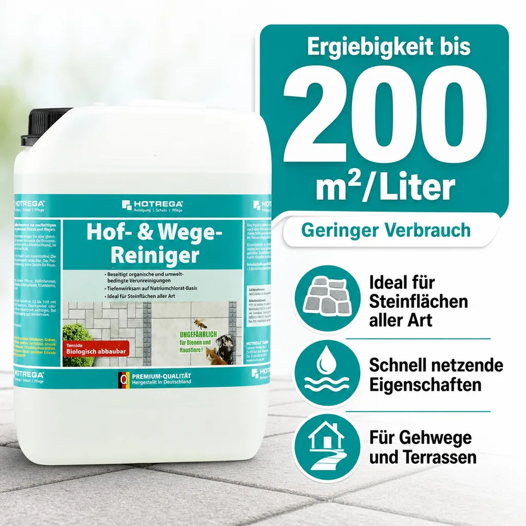 HOTREGA Hof- & Wege Reiniger 5 Liter Konzentrat