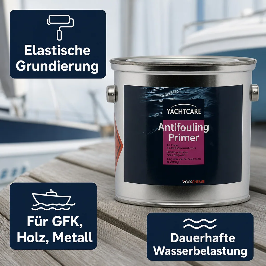 YACHTCARE Antifouling Primer 2,5 Liter matt grau