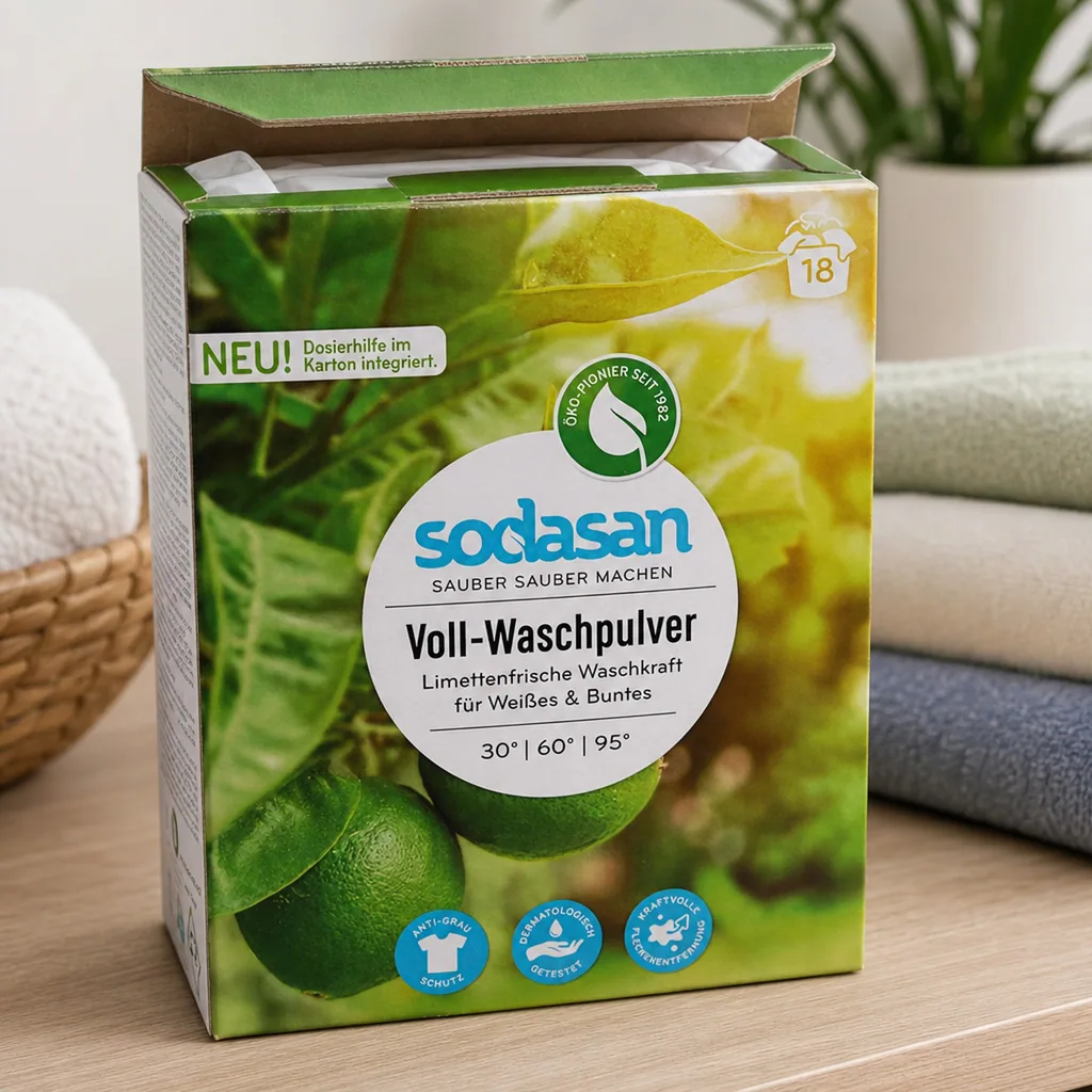 SODASAN Vollwaschpulver 1,01 kg für weißes & Buntes
