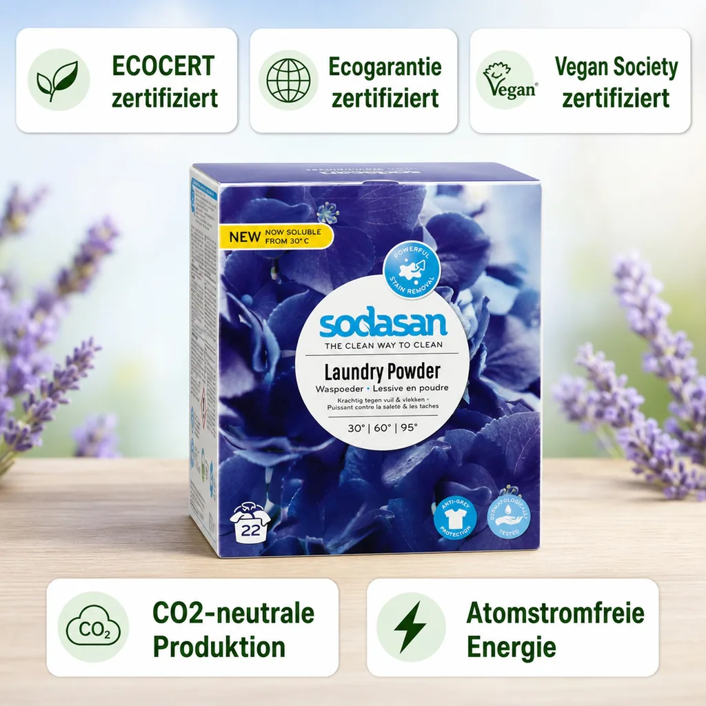 SODASAN COLOR Waschpulver Lavendel 1,01 kg