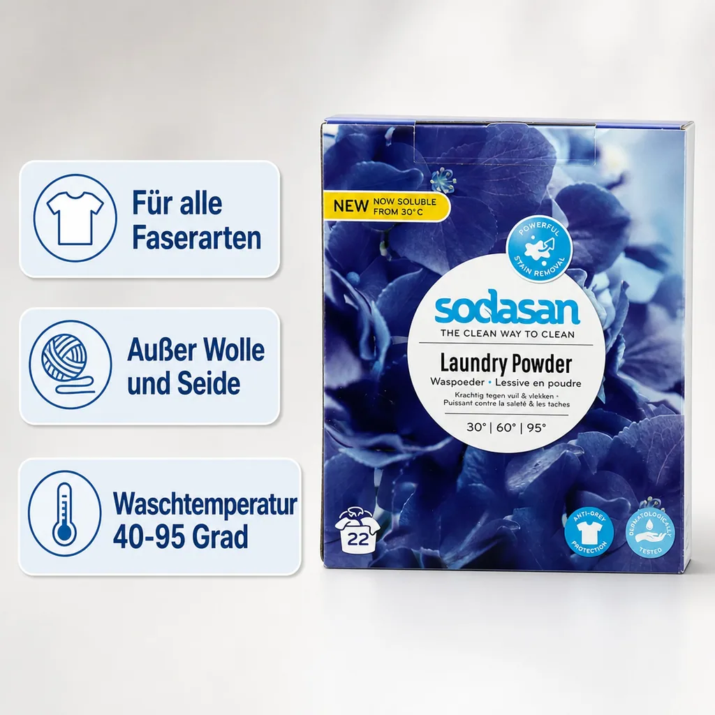 SODASAN COLOR Waschpulver Lavendel 1,01 kg