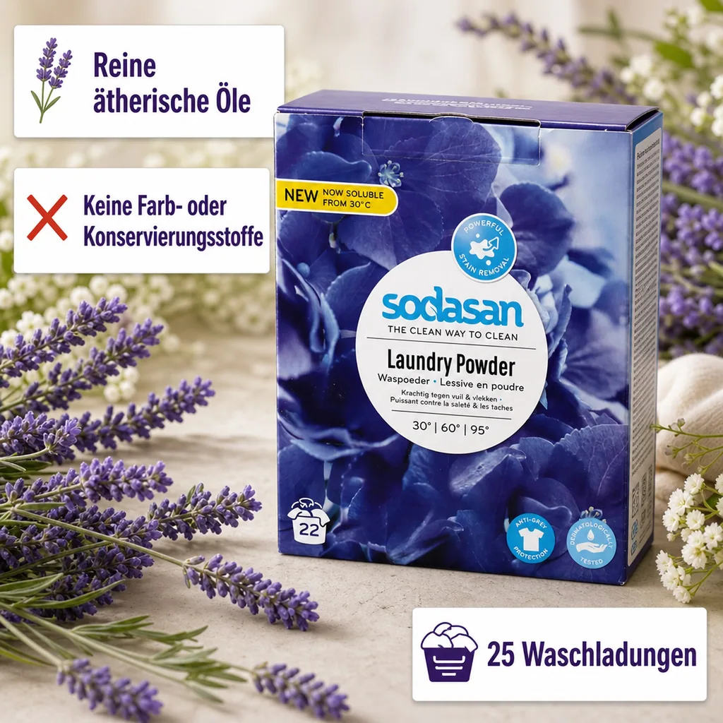 SODASAN COLOR Waschpulver Lavendel 1,01 kg