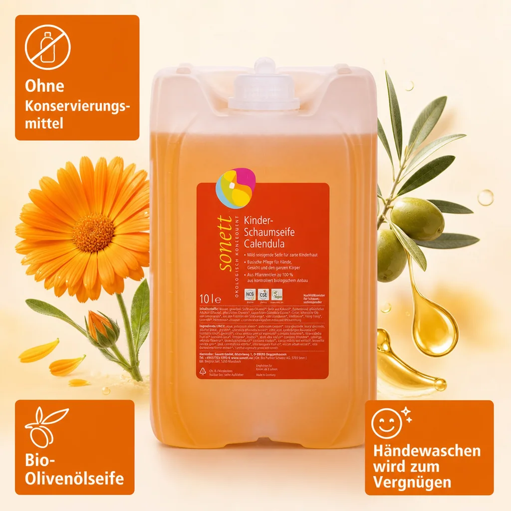 SONETT Kinder Schaumseife Calendula 10 Liter