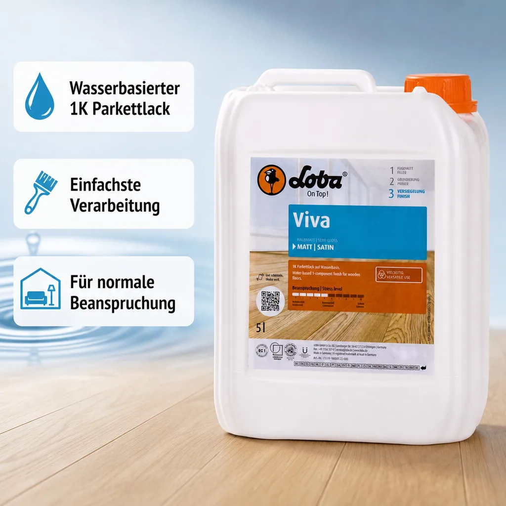 LOBA Viva 5 Liter matt 1K Parkettlack
