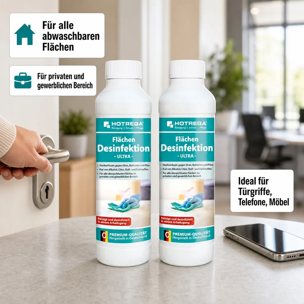 HOTREGA Flächendesinfektion 2 x 500 ml mit Spritzeinsatz
