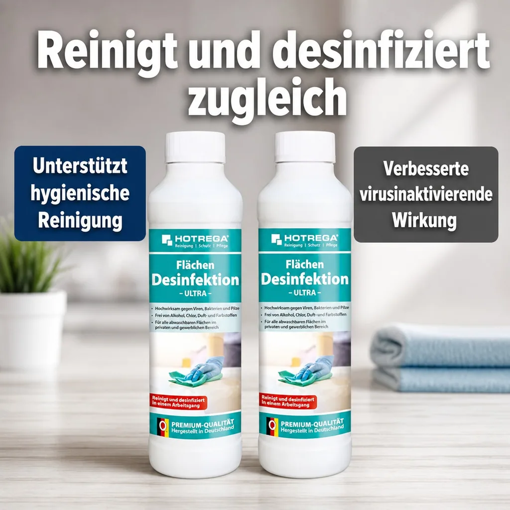 HOTREGA Flächendesinfektion 2 x 500 ml mit Spritzeinsatz