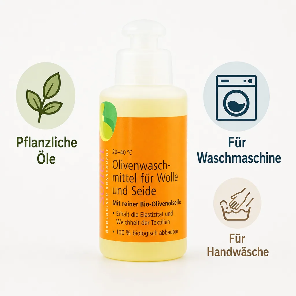 SONETT Waschmittel flüssig Olive 120 ml WOLLE & SEIDE