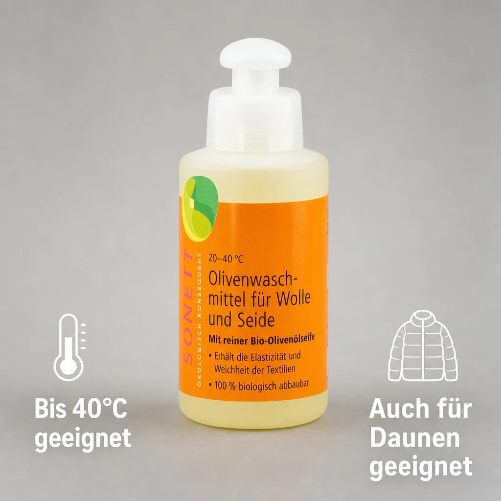 SONETT Waschmittel flüssig Olive 120 ml WOLLE & SEIDE