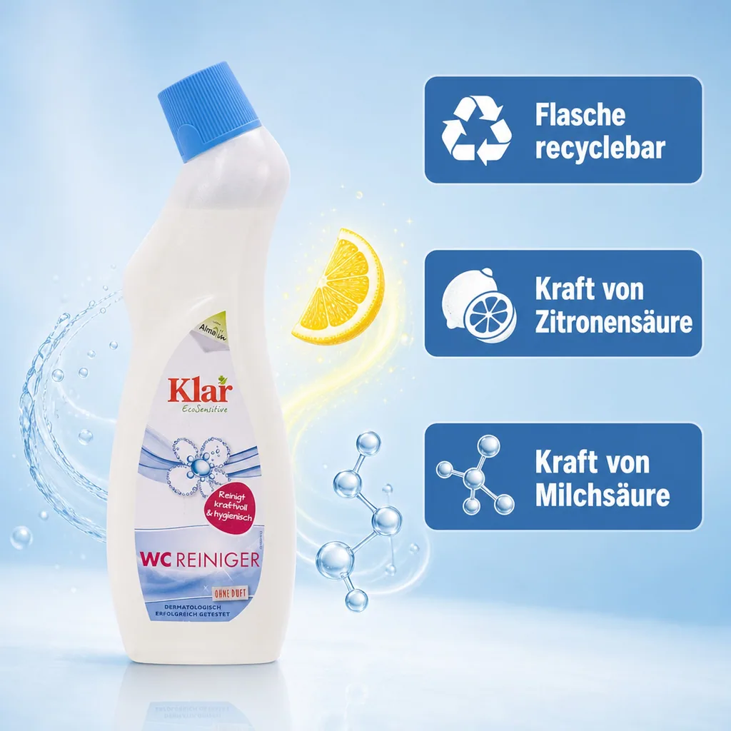 KLAR WC Reiniger ohne Duft 750 ml