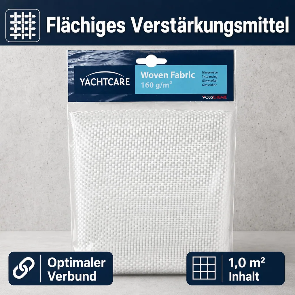 YACHTCARE Woven Fabric 160 g Glasgewebe 1,0 m² Inhalt