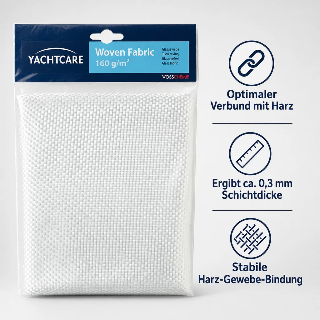 YACHTCARE Woven Fabric 300 g Glasgewebe 1,0 m² Inhalt