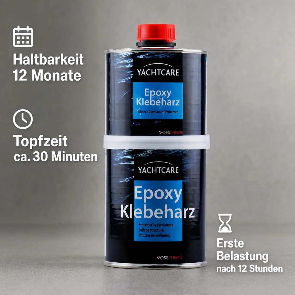 YACHTCARE Epoxy Klebeharz 1 kg Komponente A + B