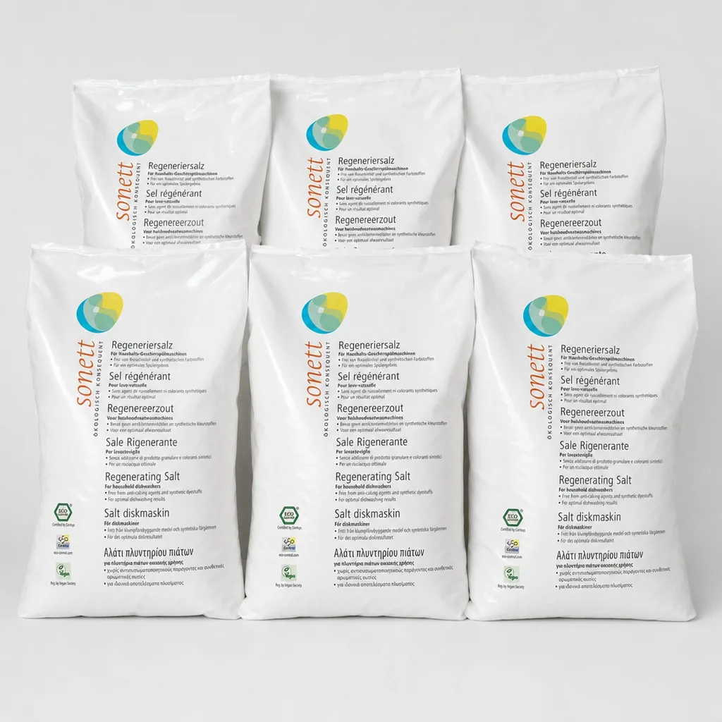 SONETT Regeneriersalz 6 x 2 kg für die Geschirrspülmaschine