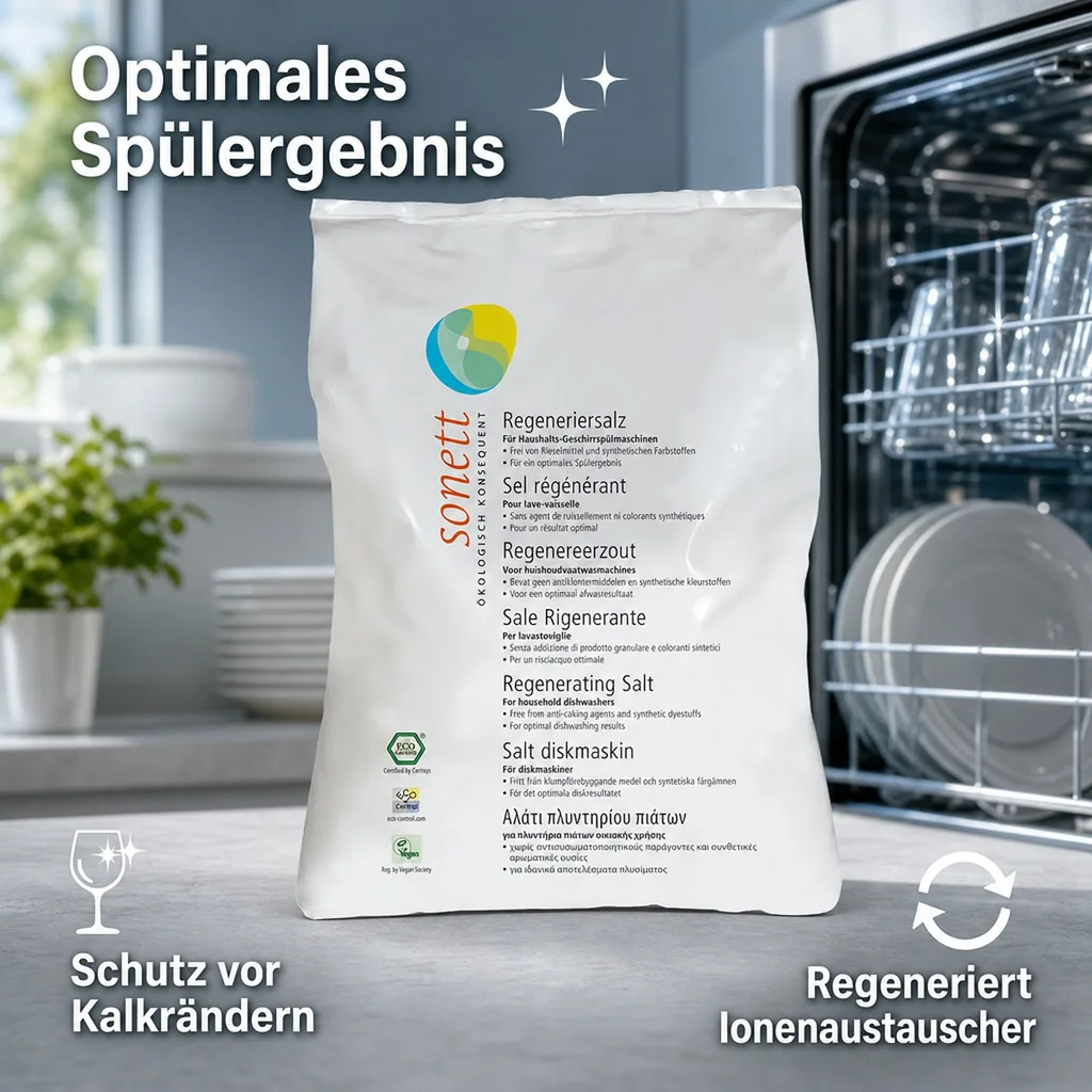SONETT Regeneriersalz 6 x 2 kg für die Geschirrspülmaschine