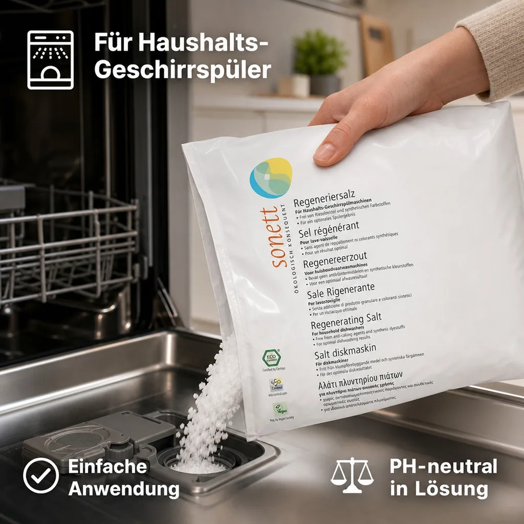 SONETT Regeneriersalz 6 x 2 kg für die Geschirrspülmaschine
