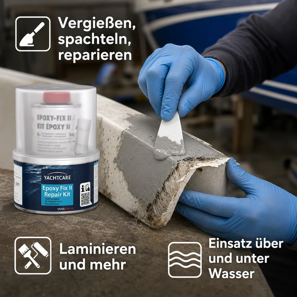 YACHTCARE Epoxy Fix II Repair Kit 248 g Epoxidharz Reparaturset