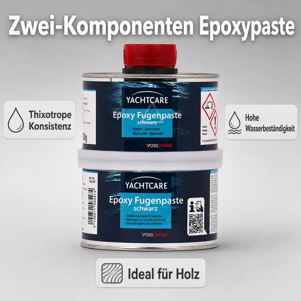 YACHTCARE EP Fugenpaste schwarz A+B 500
