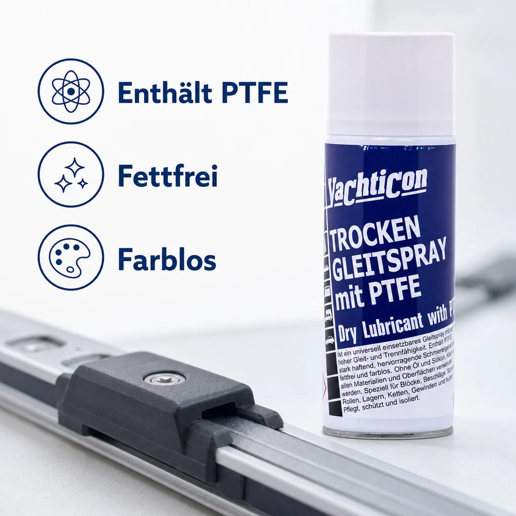 YACHTICON Trocken Gleitspray mit PTFE 400 ml