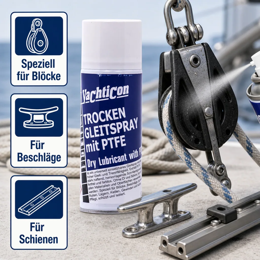 YACHTICON Trocken Gleitspray mit PTFE 400 ml