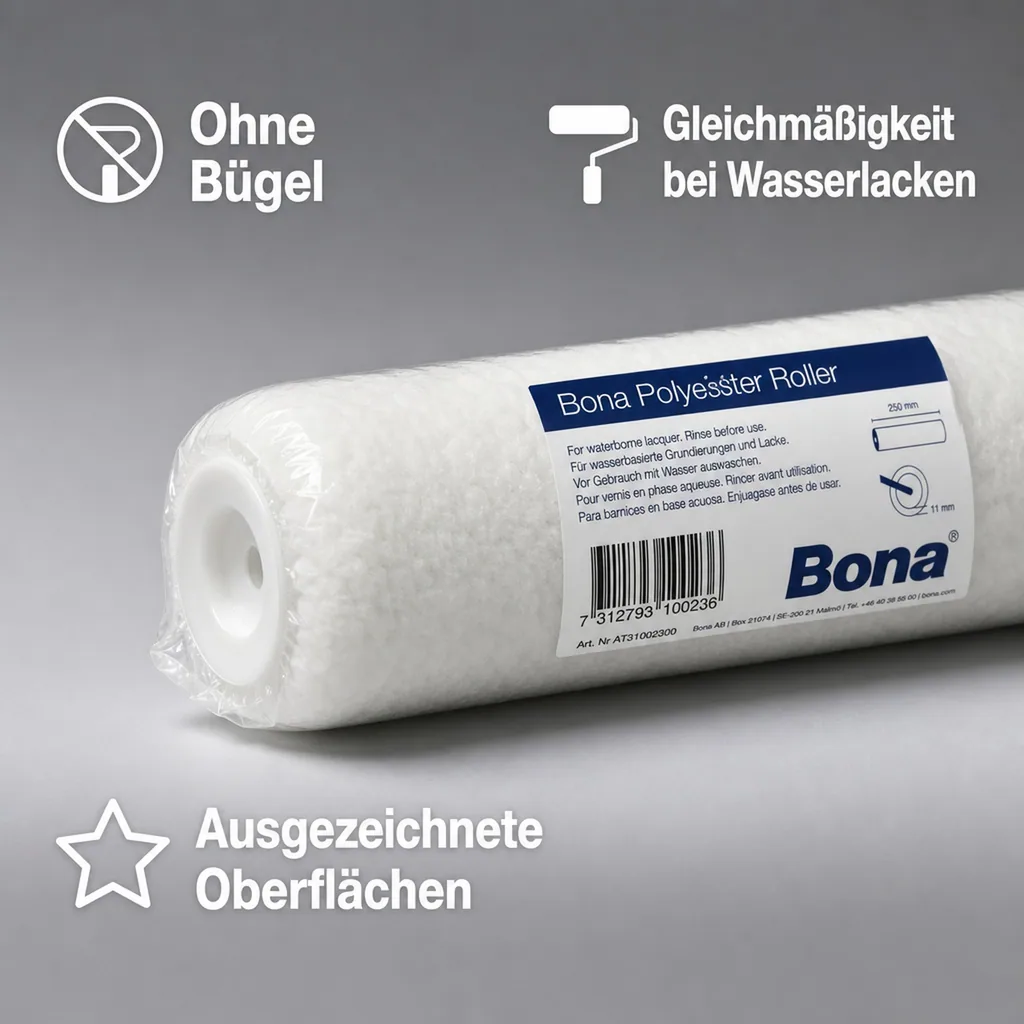 BONA SuperCoat Roller 250 mm Florhöhe 11 mm weiß