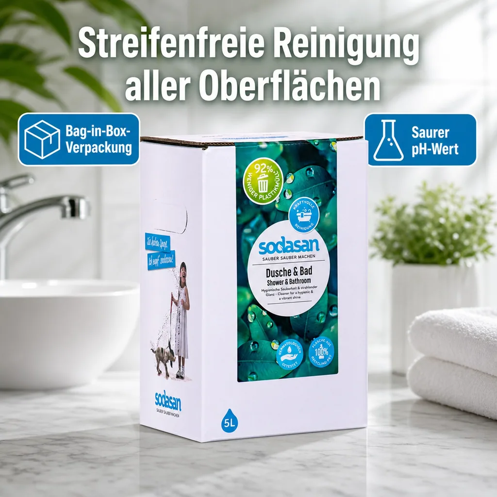 SODASAN Dusche & Bad Reiniger 5 Liter Bag in Box