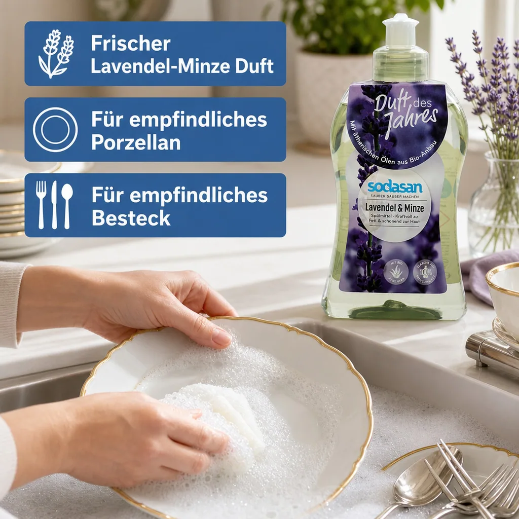 SODASAN Spülmittel Lavendel & Minze 500 ml