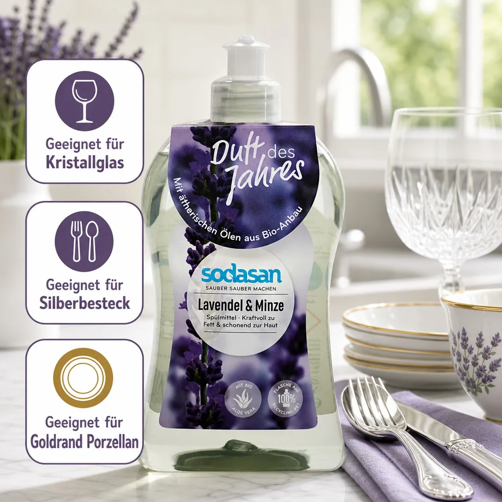 SODASAN Spülmittel Lavendel & Minze 500 ml