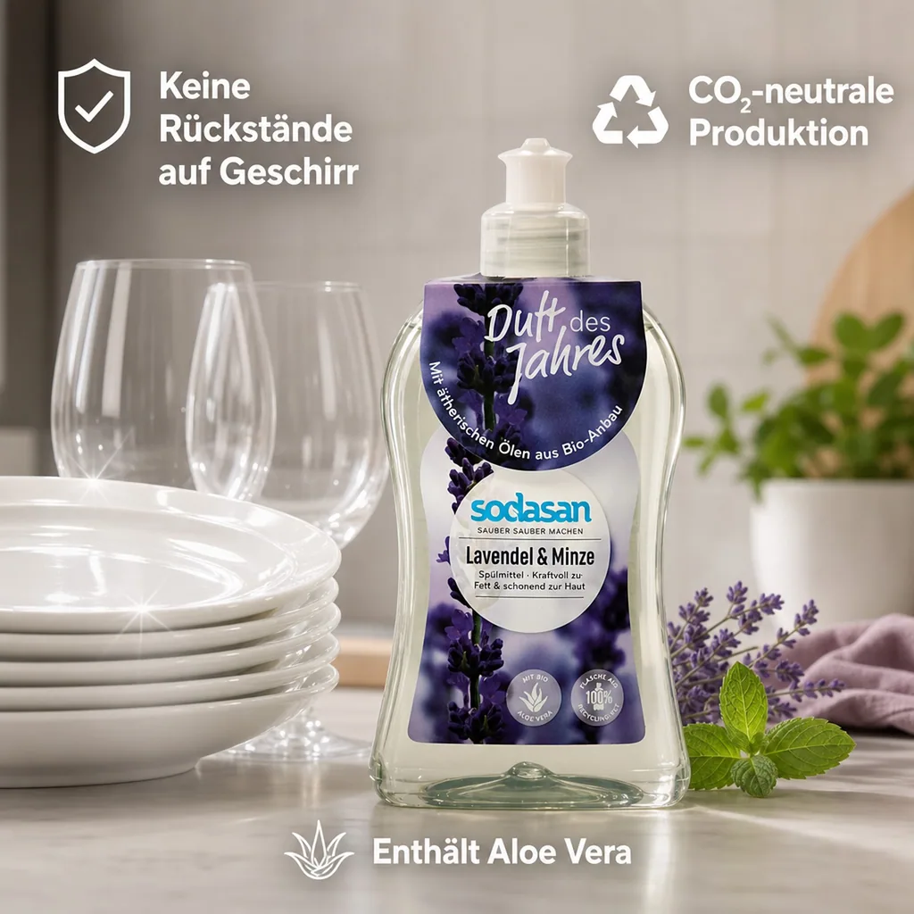 SODASAN Spülmittel Lavendel & Minze 500 ml
