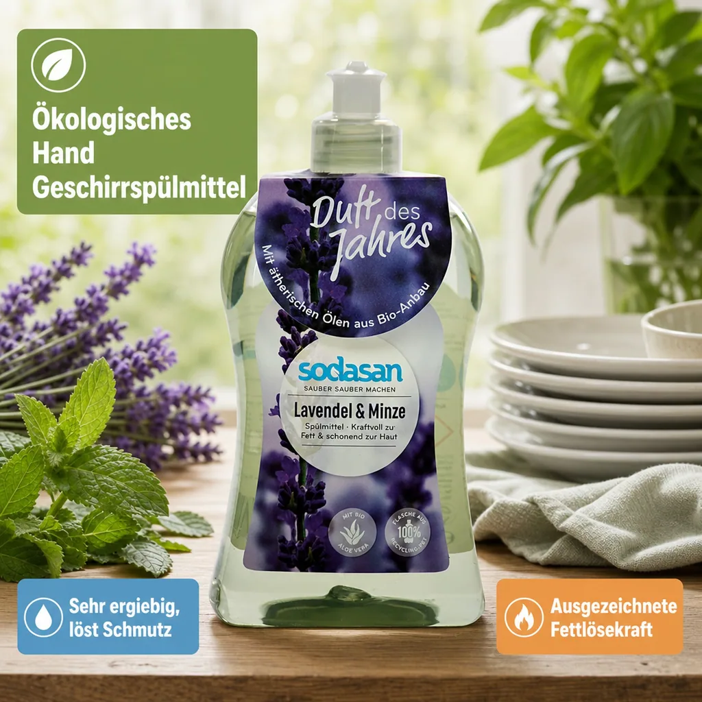 SODASAN Spülmittel Lavendel & Minze 500 ml