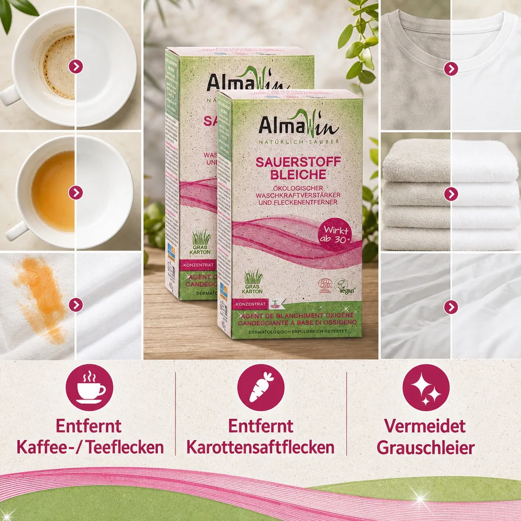 ALMAWIN Sauerstoffbleiche 2 x 400 g wirksam ab 30°C