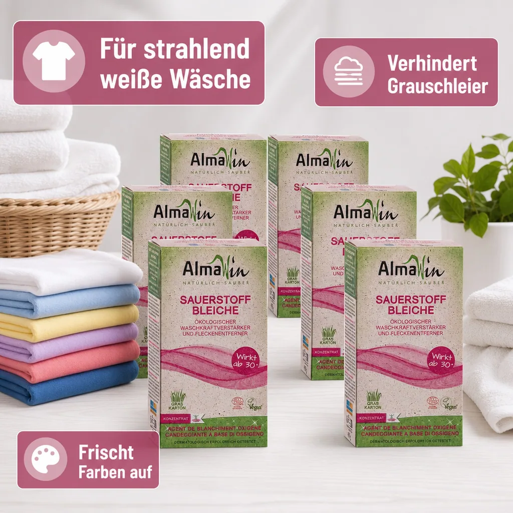 ALMAWIN Sauerstoffbleiche 6 x 400 g wirksam ab 30°C