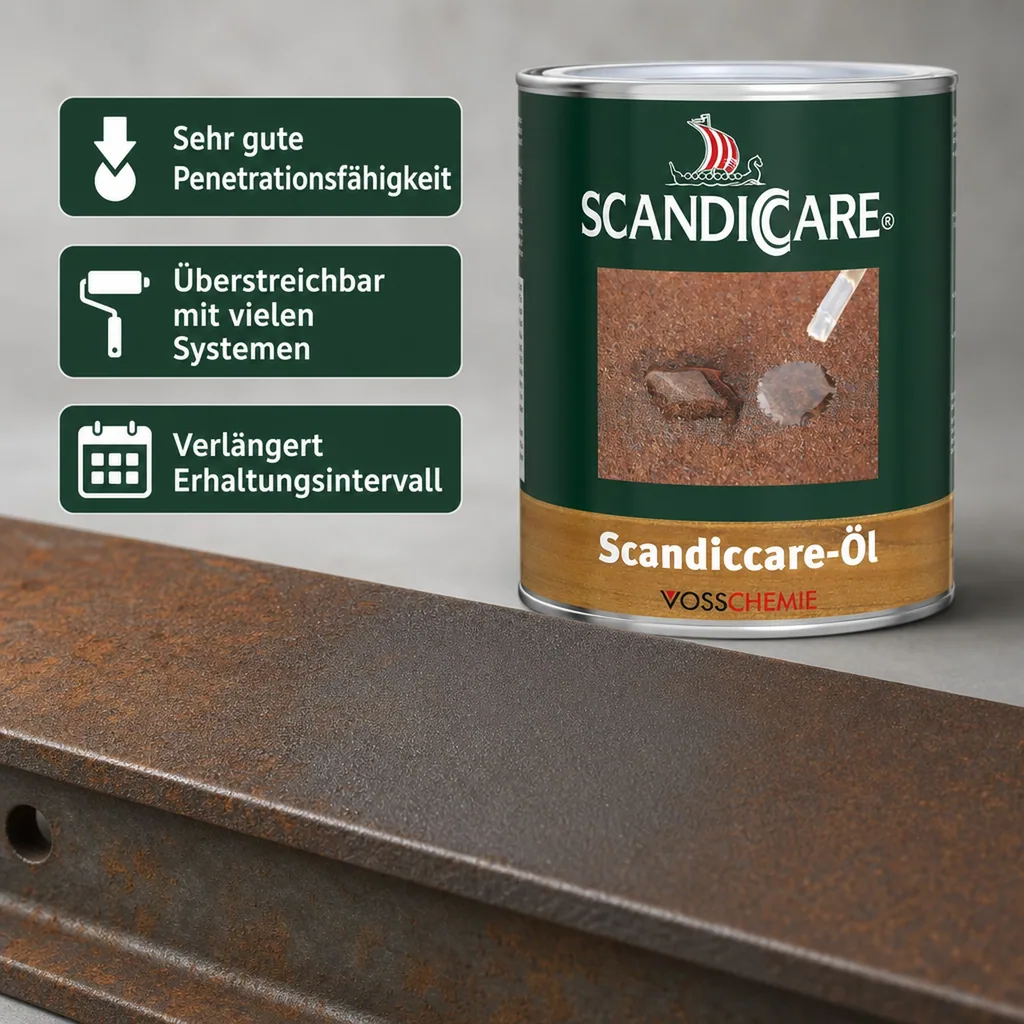 SC SCANDICCARE Öl 1 Liter Farbzusatz- und Rostversiegelung A