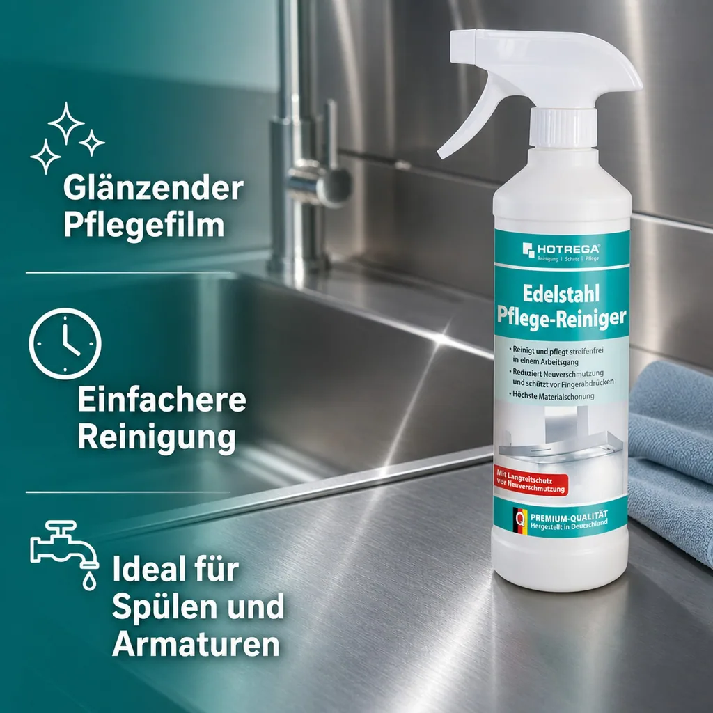 HOTREGA Edelstahl Pflegereiniger 500 ml