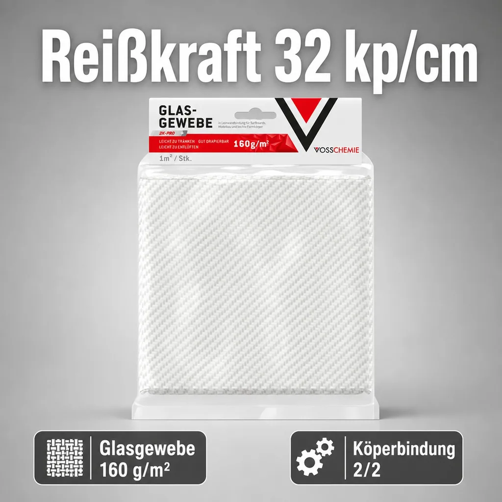 VOSSCHEMIE VC Glasgewebe 160 g/m² -1,0 m² Inhalt