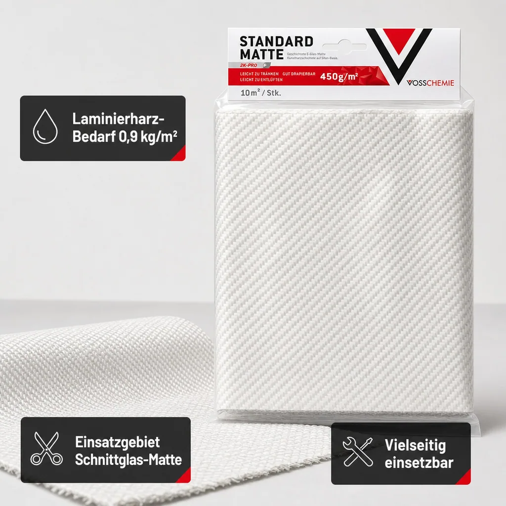 VOSSCHEMIE VC Standardmatte 450 g/m² - 10,0 m² Inhalt