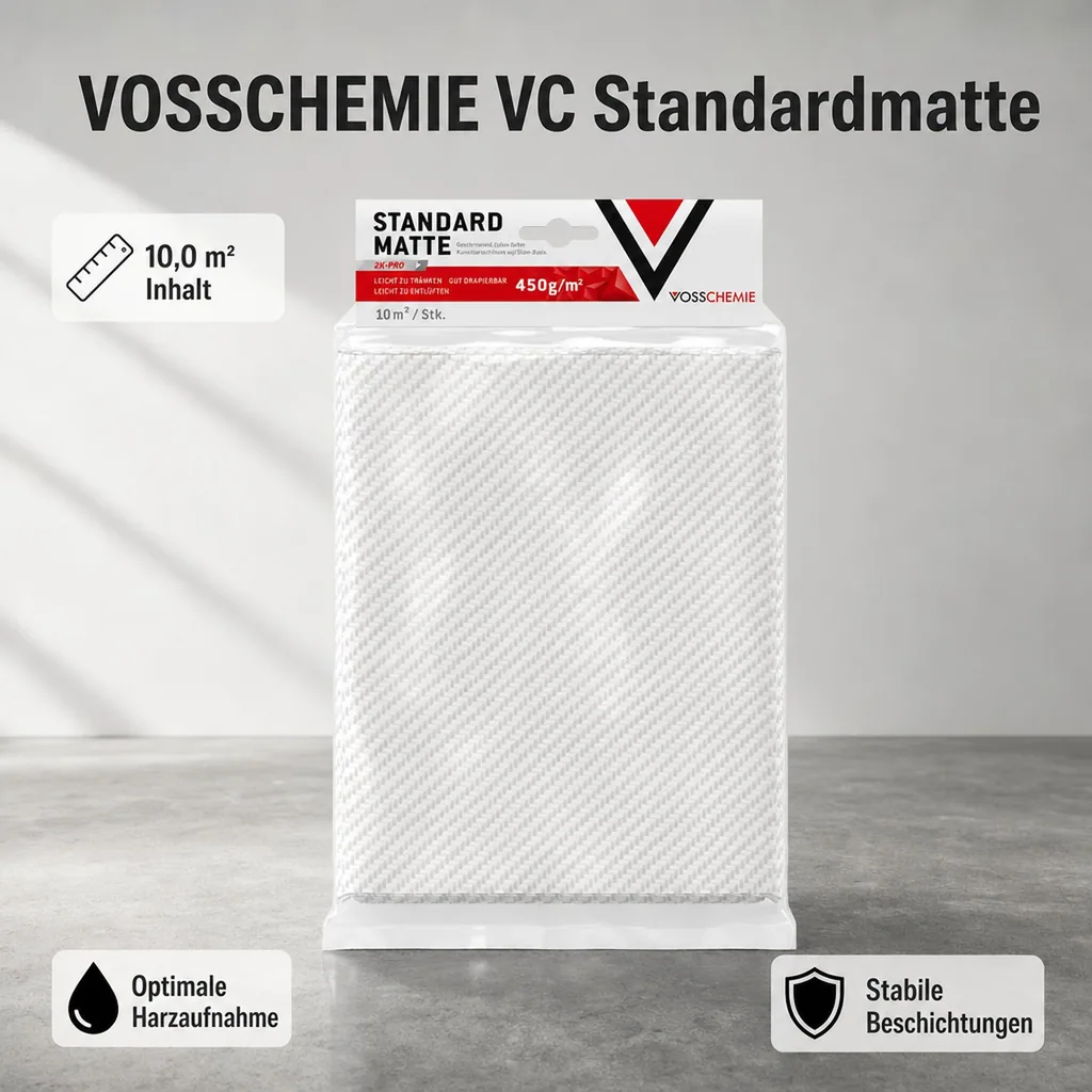 VOSSCHEMIE VC Standardmatte 450 g/m² - 10,0 m² Inhalt