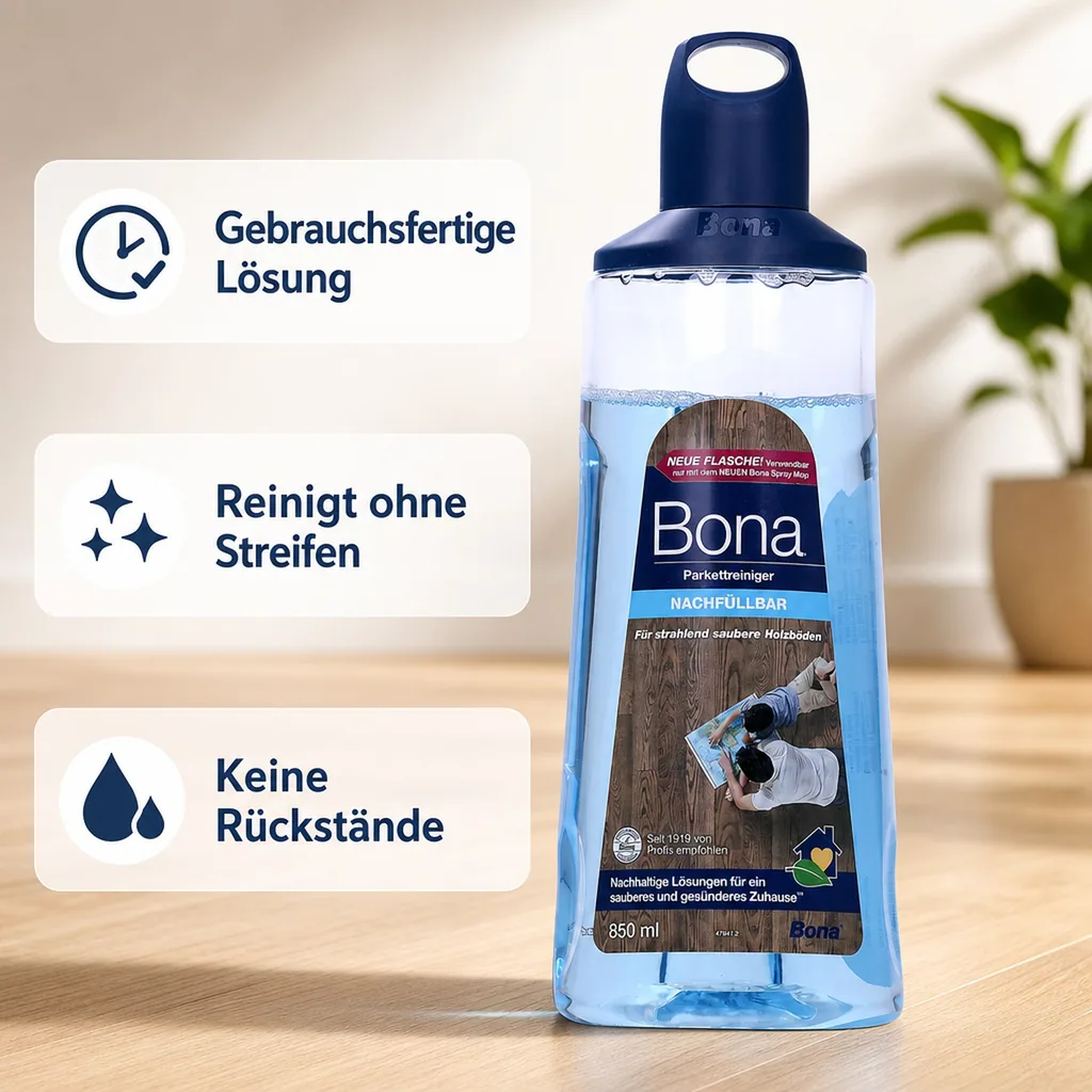 BONA Refiller 0,85 Liter für Holz- und Parkett Premium Spray Mopp