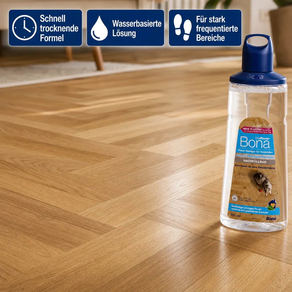 BONA Refiller 0,85 Liter OxyPower-Reinger für Holzböden Premium Spray Mopp