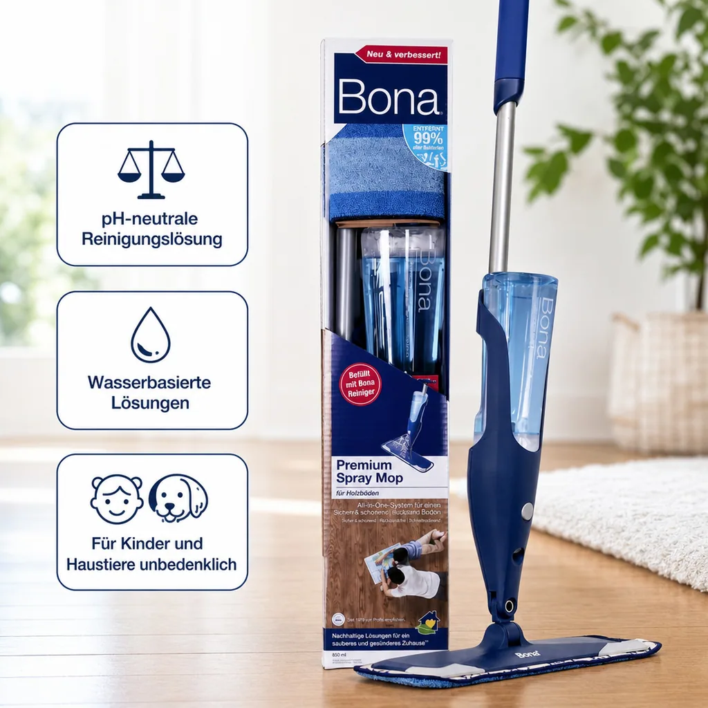 BONA Premium Spray Mopp für Parkett und Holzböden