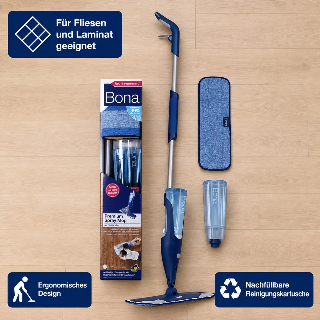 BONA Premium Spray Mopp für Parkett und Holzböden