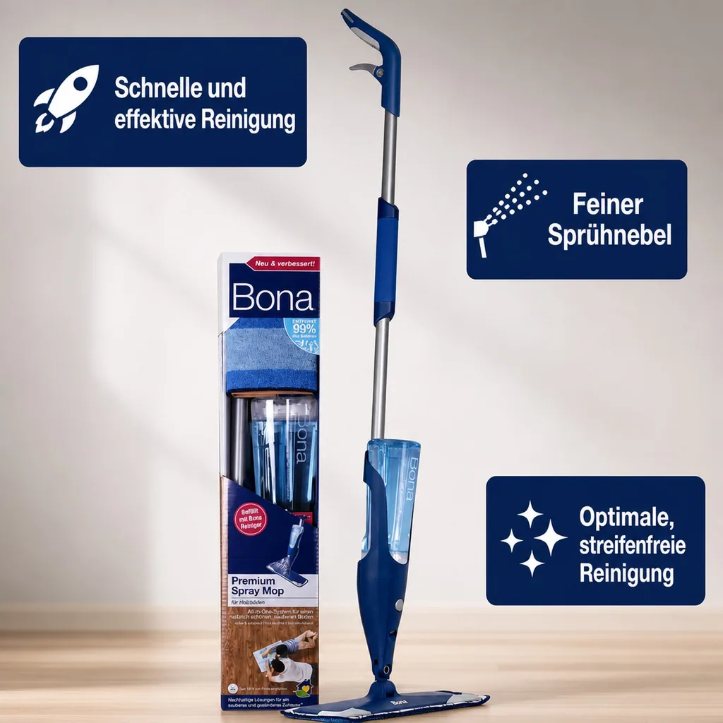BONA Premium Spray Mopp für Parkett und Holzböden