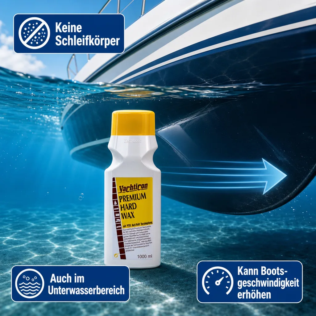YACHTICON Premium Hard Wax 1000 ml mit Teflon® surface protector