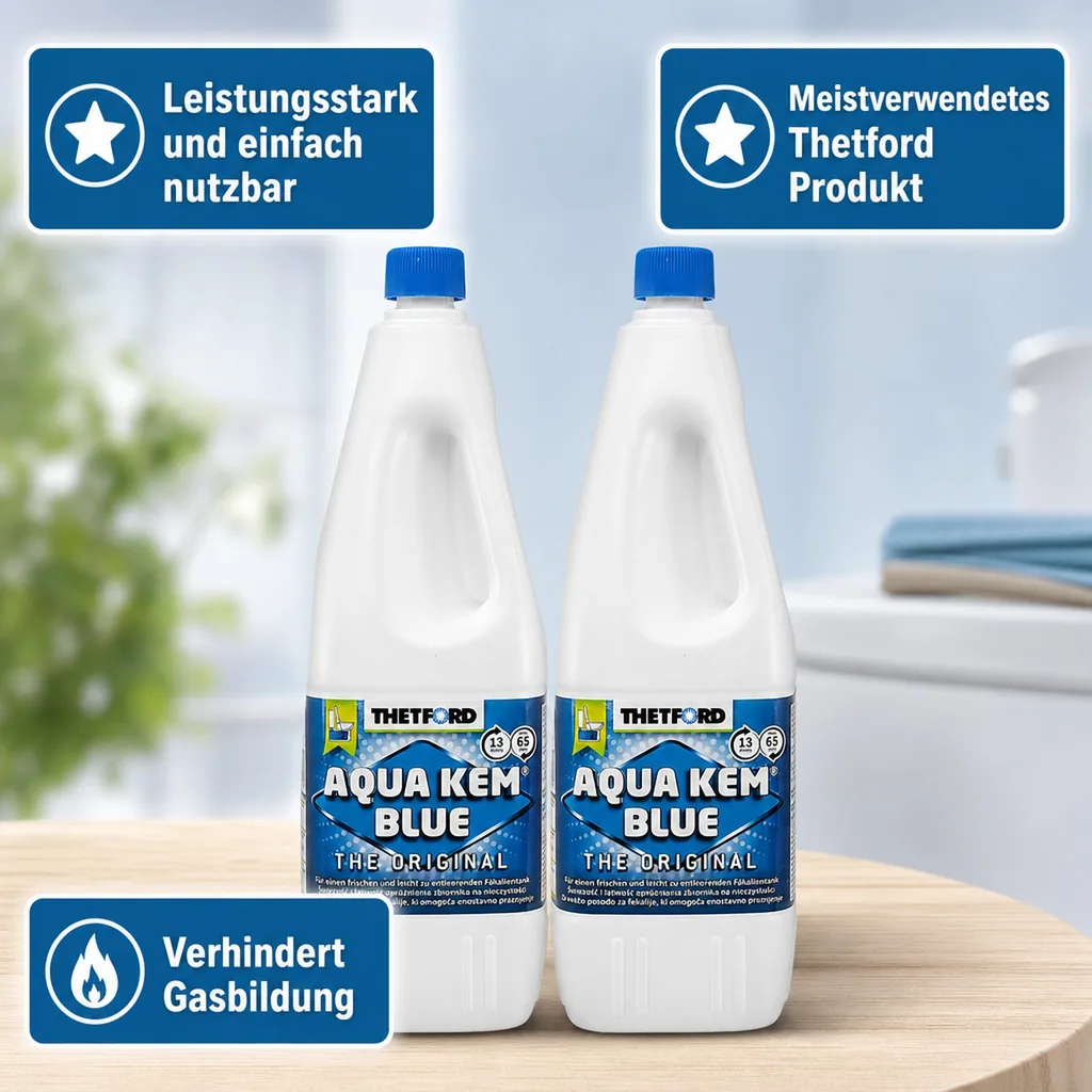 THETFORD Aqua Kem Blue 2 x 2 Liter Sanitärflüssigkeit im SET