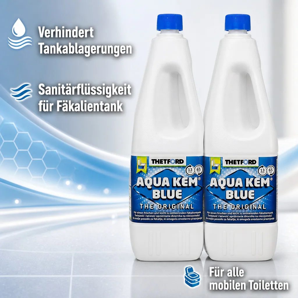 THETFORD Aqua Kem Blue 2 x 2 Liter Sanitärflüssigkeit im SET