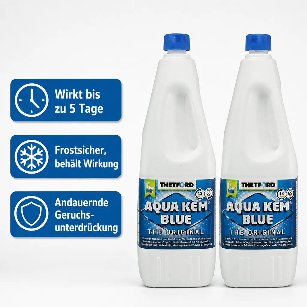 THETFORD Aqua Kem Blue 2 x 2 Liter Sanitärflüssigkeit im SET
