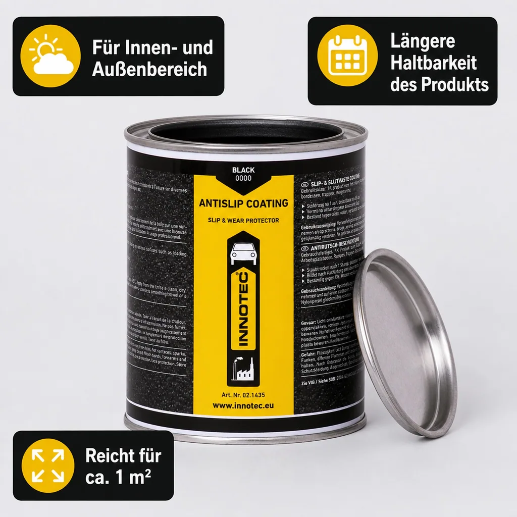 INNOTEC Anti Slip Coating schwarz 1 Liter Dose 02.1435