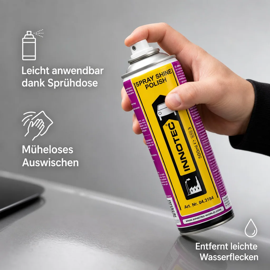 INNOTEC Spray Shine Polish 3 x 500 ml Lack- und Kunsstoffpolitur A