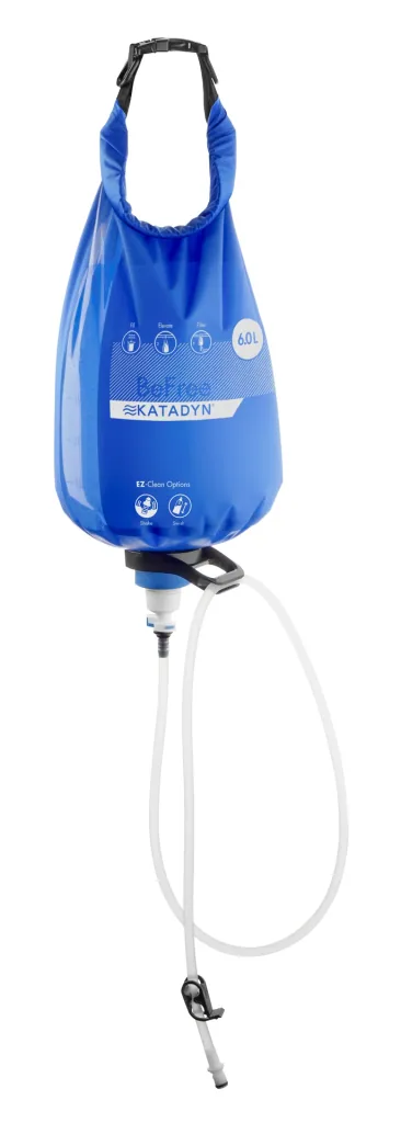 KATADYN BeFree Wasserfilter 6.0 Liter Gravity mit Trägergurt blau