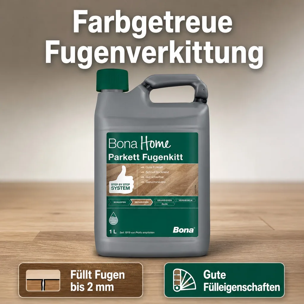 BONA Home Parkett Fugenkitt 1 Liter auf Wasserbasis