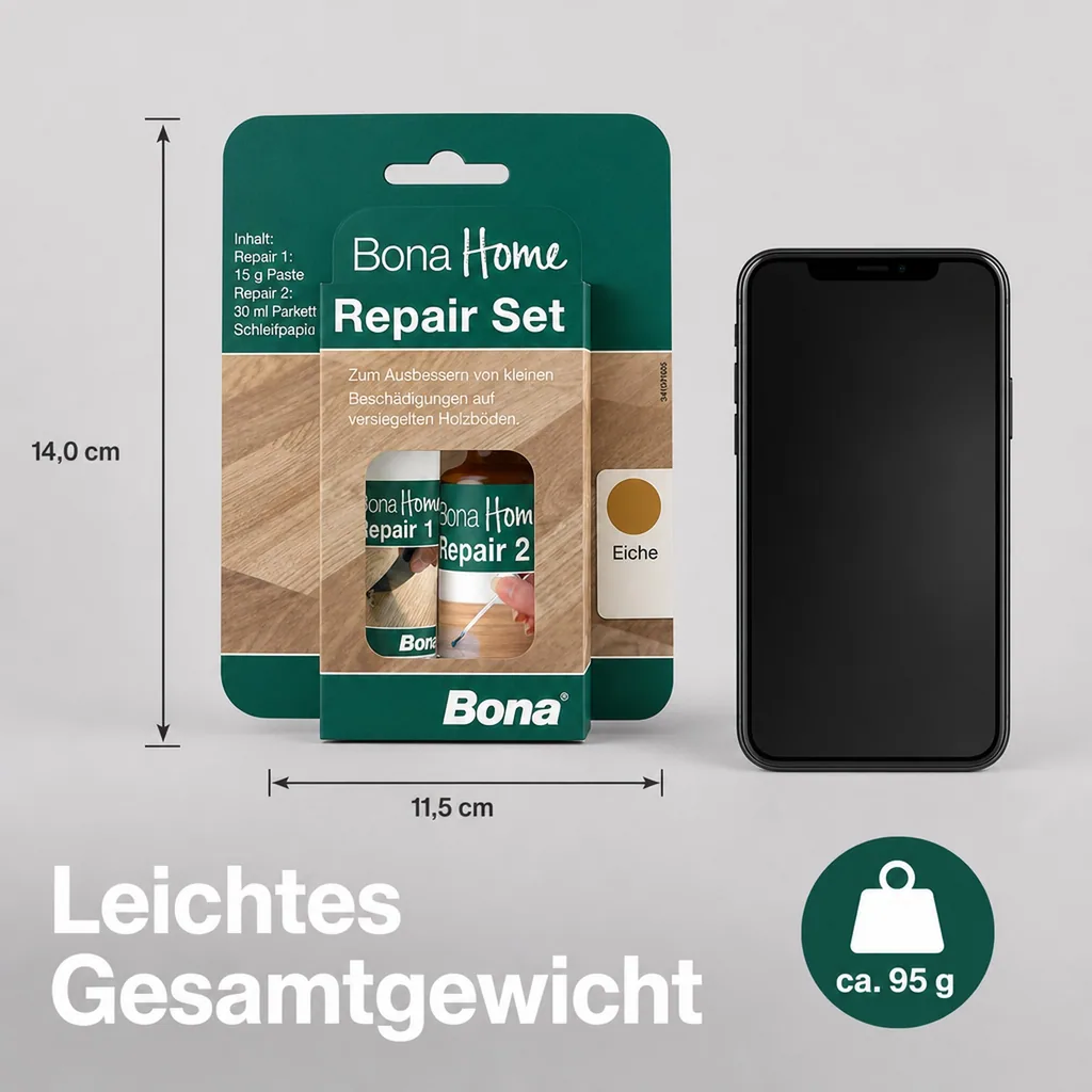 BONA Home Reparatur Set 4 teilig Eiche